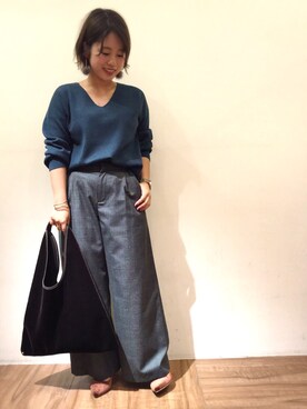 「Casselini（キャセリーニ）のアイテム（アクセサリー）」を使った、chiaさん（レディース・150cm）の秋コーディネート