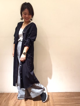 「Casselini（キャセリーニ）のアイテム（アクセサリー）」を使った、chiaさん（レディース・150cm）の秋コーディネート