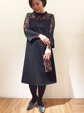 「MOYNA（モイナ）のアイテム」を使った、chiaさん（レディース・150cm）の冬コーディネート