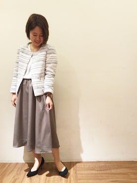 「アンディコール」｜「アイテム（その他アウター）」を使った、chiaさん（レディース・150cm）の冬コーディネート