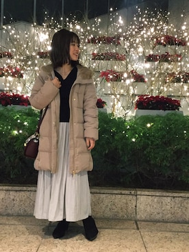 「2018マイベストコーデ」｜「アイテム（ブーティ）」を使った、chiaさん（レディース・150cm）の冬コーディネート