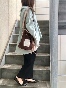 「シアタープロダクツ(THEATRE PRODUCTS)」｜「アイテム（バレエシューズ）」を使った、donさん（レディース・151cm）の春コーディネート