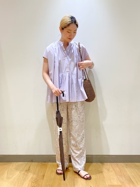 「ameme（アメメ）のアイテム」を使った、takamiさん（レディース・167cm）の夏コーディネート