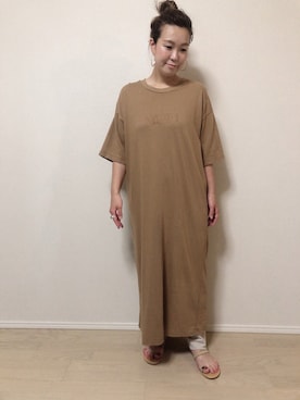 「TICCA（ティッカ）のアイテム（ワンピース/ドレス）」を使った、はっちゃんさん（レディース・155cm）の春コーディネート