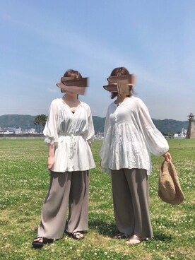 ぷしゅさん（レディース・158cm）の夏コーディネート