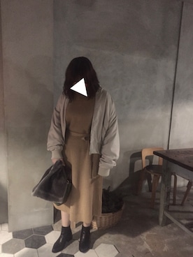 あやのさん（レディース・162cm）の冬コーディネート