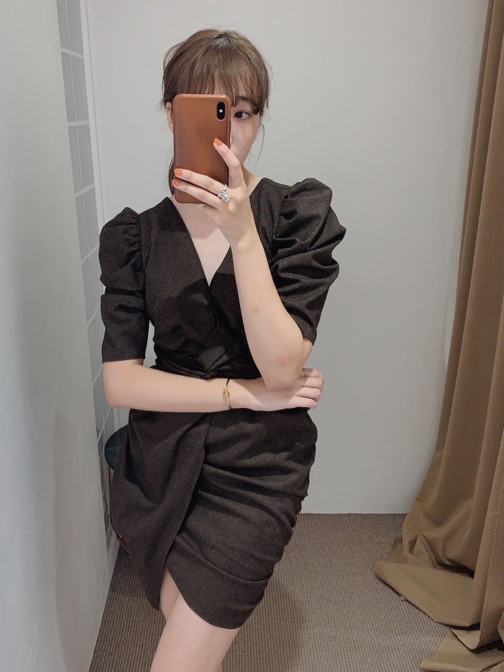 CASA FLINE カシュクールミニワンピース CASA FLINE（カーサフライン）の「カシュクールミニワンピース