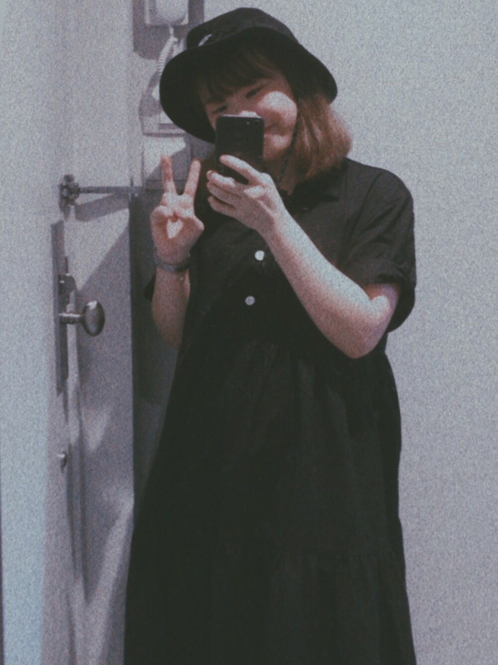 「girl」｜「THE NORTH FACEのアイテム（ハンチング/ベレー帽、ブラック系）」を使った、CocoNgさん（レディース・153cm）の秋コーディネートの1枚目の写真