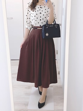 「スカンツ」｜𝕐𝕦𝕜𝕚◡̈*♡さん（レディース・160cm）の秋コーディネート