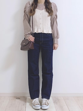 𝕐𝕦𝕜𝕚◡̈*♡さん（レディース・160cm）の春コーディネート