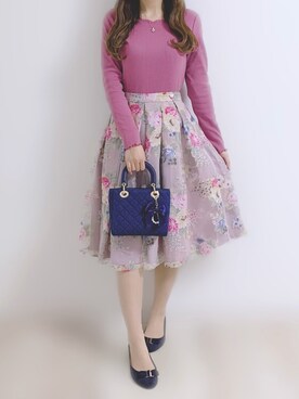 「スカラップ」｜「アイテム（パンプス）」を使った、𝕐𝕦𝕜𝕚◡̈*♡さん（レディース・160cm）の春コーディネート