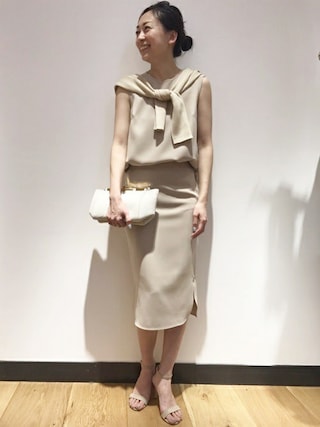 Deuxieme Classeトリアセジョーゼットペンシルスカート¥17,280 Deuxieme Classe（ドゥーズィエムクラス）の「トリアセジョー