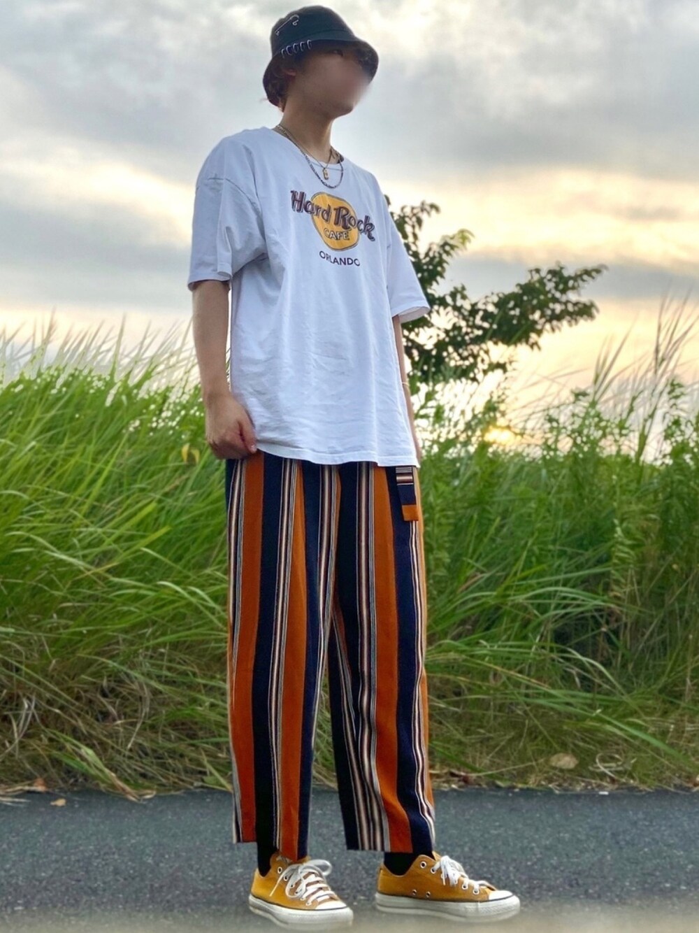HARE（ハレ）の「クレイジーランダムストライプパンツ（HARE）（その他