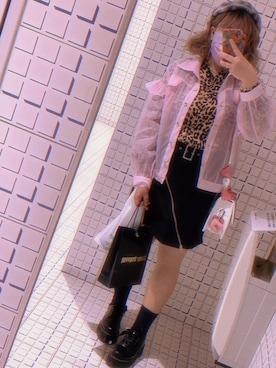 「アイテム（その他アウター、ピンク系）」を使った、なさん（レディース・162cm）の春コーディネート