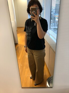 「handmade」｜「アイテム（アナログ腕時計）」を使った、たかはしちかさん（レディース・155cm）の夏コーディネート