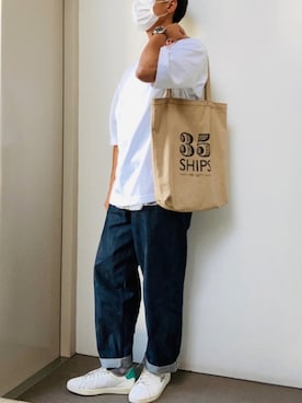 「アイテム（ピアス（片耳用））」を使った、usttamさん（メンズ・171cm）の春コーディネート
