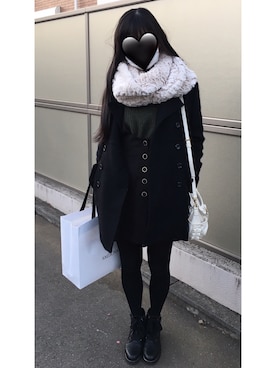 「おとなコーデ」｜「アイテム（ソックス/靴下）」を使った、彩夏さん（レディース・164cm）の冬コーディネート
