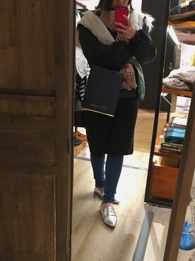 moekaさん（レディース・157cm）の冬コーディネート