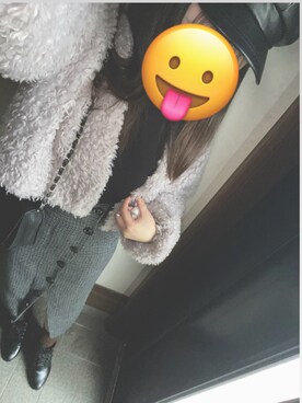 「ANDGEEBEE（アンジービー）のアイテム」を使った、S❤︎さん（レディース・162cm）の冬コーディネート