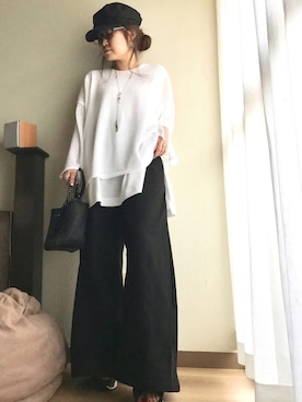 「スポサン」｜「アイテム（キャスケット）」を使った、yukayukaさん（レディース・148cm）の春コーディネート