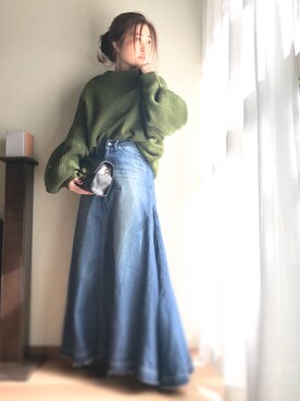 yukayukaさんの「スクエアクラッチバッグ/ショルダーバッグ【PLAIN CLOTHING】」を使ったコーディネート