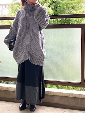 「アイテム（ピアス（両耳用））」を使った、yukayukaさん（レディース・148cm・40代）の秋コーディネート