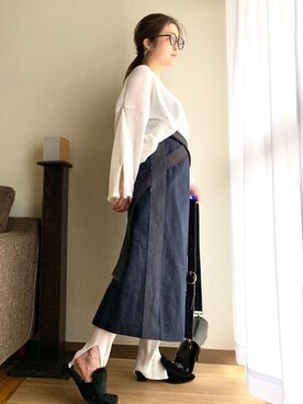 yukayukaさんの「スクエアクラッチバッグ/ショルダーバッグ【PLAIN CLOTHING】」を使ったコーディネート