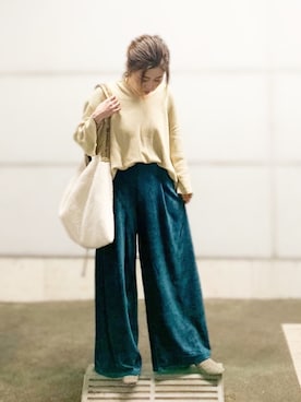 「WEEKEND(ER)（ウィークエンダー）のアイテム」を使った、yukayukaさん（レディース・148cm）の秋コーディネート
