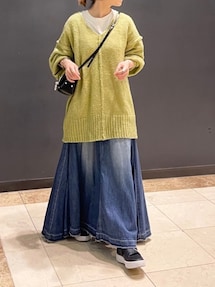 IENA（イエナ）の「woadblue 別注 デニムマキシスカート◇（デニム