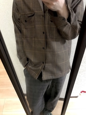 「しまむら（シマムラ）のアイテム（スラックス）」を使った、Myaaaさん（メンズ・167cm）の春コーディネート