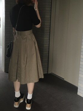 「STELLA McCARTNEY（ステラマッカートニー）のアイテム（ローファー）」を使った、mamamamaさん（レディース・150cm）の秋コーディネート