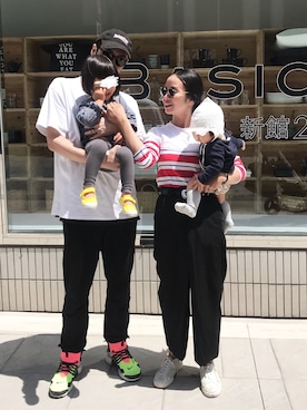 「Yves Saint Laurent（イヴサンローラン）のアイテム（パンツ）」を使った、Sorm'86さん（レディース・163cm）の春コーディネート