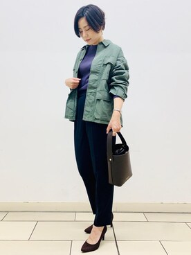 「秋におすすめシャツ＆ブラウス スタイル」｜amagami80147さん（レディース・163cm）の秋コーディネート