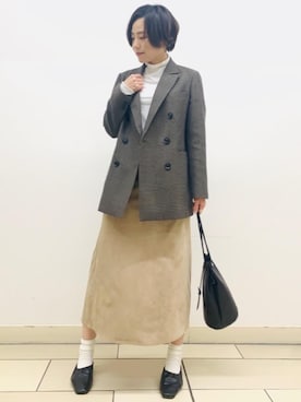 「遊び心のあるJacket Style」｜「アイテム（その他アウター）」を使った、amagami80147さん（レディース・163cm）の秋コーディネート