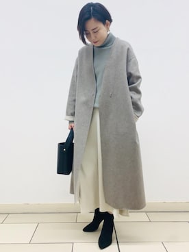 「green label relaxing（グリーンレーベルリラクシング）のアイテム（その他アウター）」を使った、amagami80147さん（レディース・163cm）の秋コーディネート