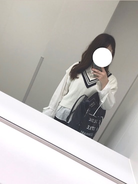 「GLOBAL WORK（グローバルワーク）のバックリボンシャツ長袖/763876（シャツ/ブラウス）」を使った、ぽんさん（レディース・157cm）の夏コーディネート