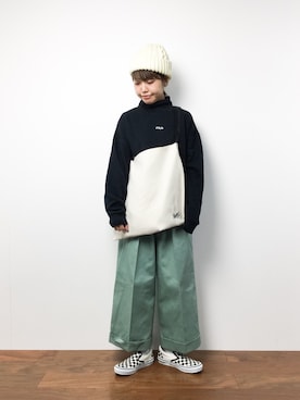 konabeさん（レディース・153cm）の冬コーディネート