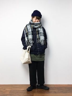 「ROXY（ロキシー）のアイテム（ワンピース/ドレス）」を使った、konabeさん（レディース・153cm）の冬コーディネート
