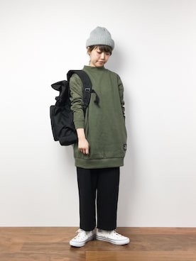 「ROXY（ロキシー）のアイテム（ワンピース/ドレス）」を使った、konabeさん（レディース・153cm）の冬コーディネート