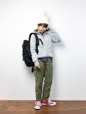 konabeさん（レディース・153cm）の冬コーディネート