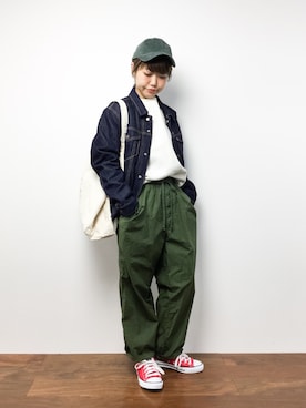 konabeさん（レディース・153cm）の冬コーディネート