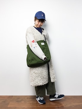 konabeさん（レディース・153cm）の冬コーディネート