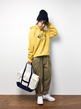 konabeさん（レディース・153cm）の冬コーディネート