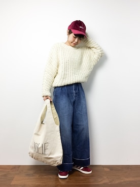 konabeさん（レディース・153cm）の冬コーディネート