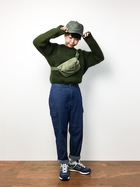 konabeさん（レディース・153cm）の冬コーディネート