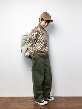 konabeさん（レディース・153cm）の冬コーディネート