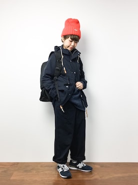 konabeさん（レディース・153cm）の冬コーディネート