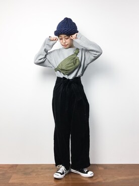 konabeさん（レディース・153cm）の冬コーディネート