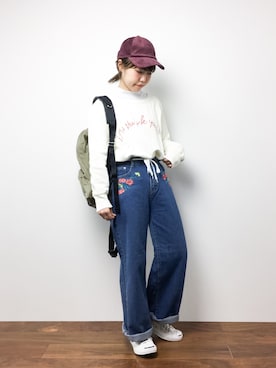 「merrier BEAMS（メリアビームス）のアイテム」を使った、konabeさん（レディース・153cm）の冬コーディネート