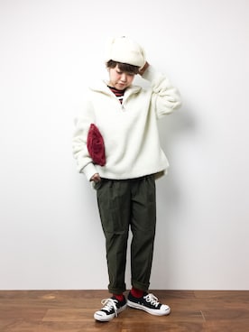 konabeさん（レディース・153cm）の冬コーディネート